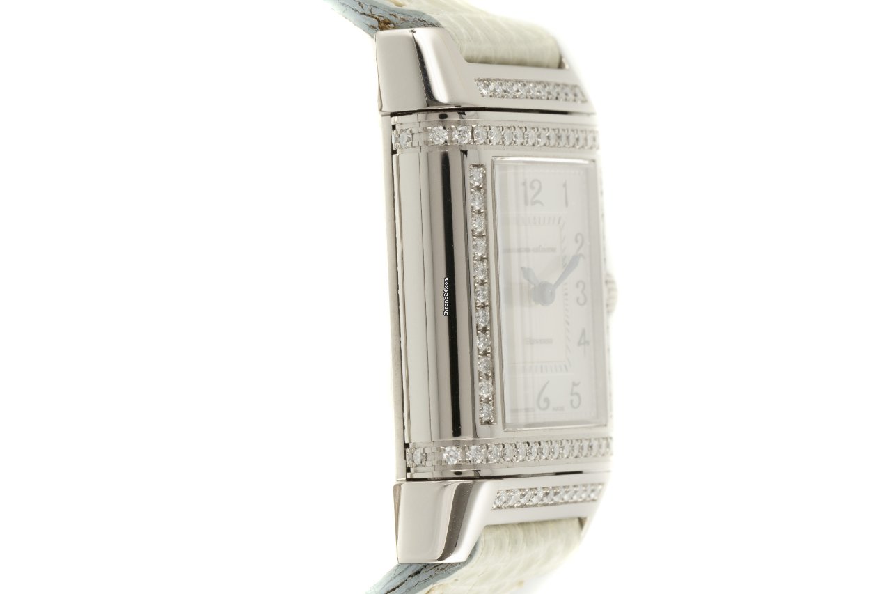 Jaeger-LeCoultre Reverso Duetto Womens watch Manual winding White gold 266.3.44 Replica 4