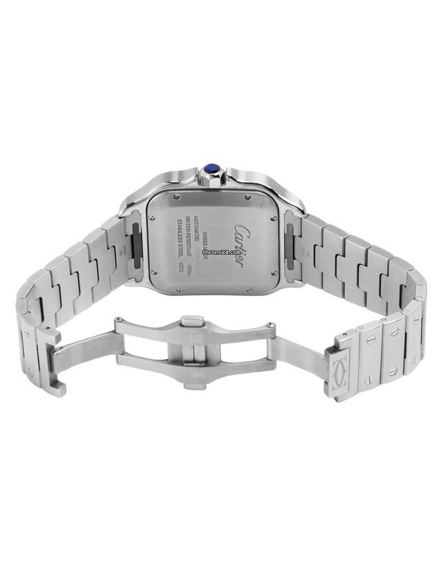 IMG_9081 Cartier Santos Mens watch Unisex Automatic Steel WSSA0009 4072 Replica 4