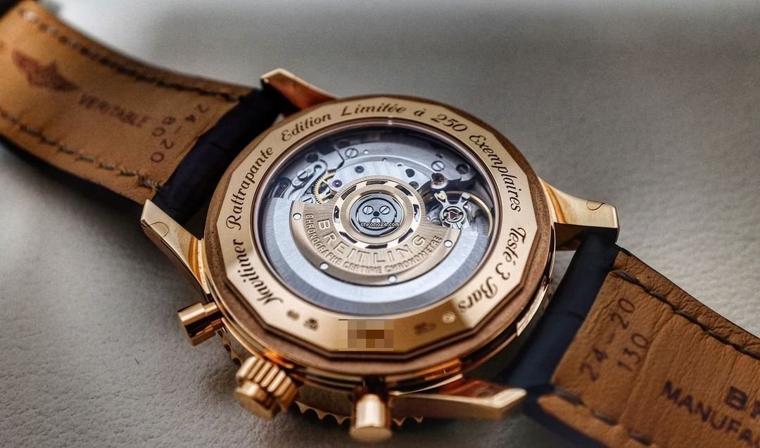 Breitling Navitimer Rattrapante Mens watch Unisex Automatic Rose gold RB031121 BG11 760P R20BA.1 Replica 4