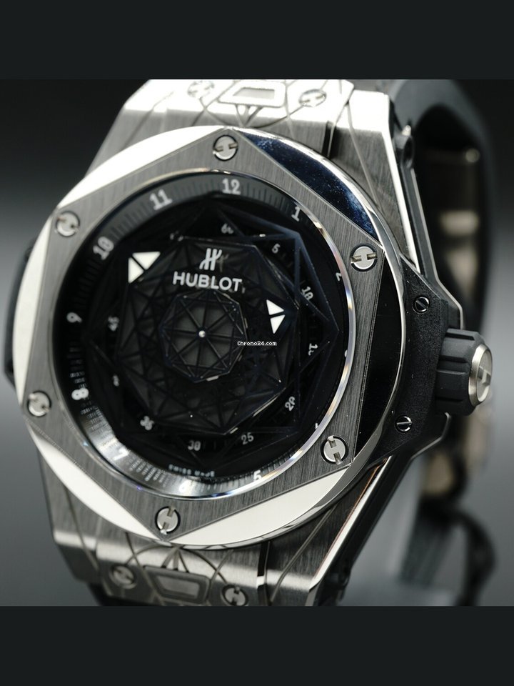 IMG_9081 Hublot Big Bang Sang Bleu Mens watch Unisex Automatic Titanium 415.NX.1112.VR.MXM16 Replica 4