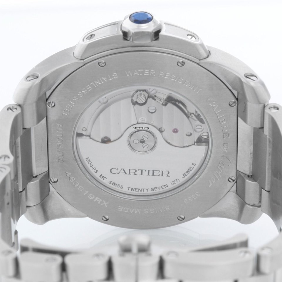 Cartier Calibre de Cartier Mens watch Unisex Automatic Steel W7100015 3389 Replica 4
