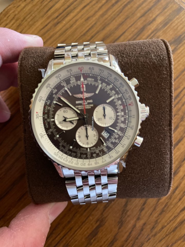 IMG_9081 Breitling Navitimer Rattrapante Mens watch Unisex Automatic Steel AB031021 Q615 Replica 4