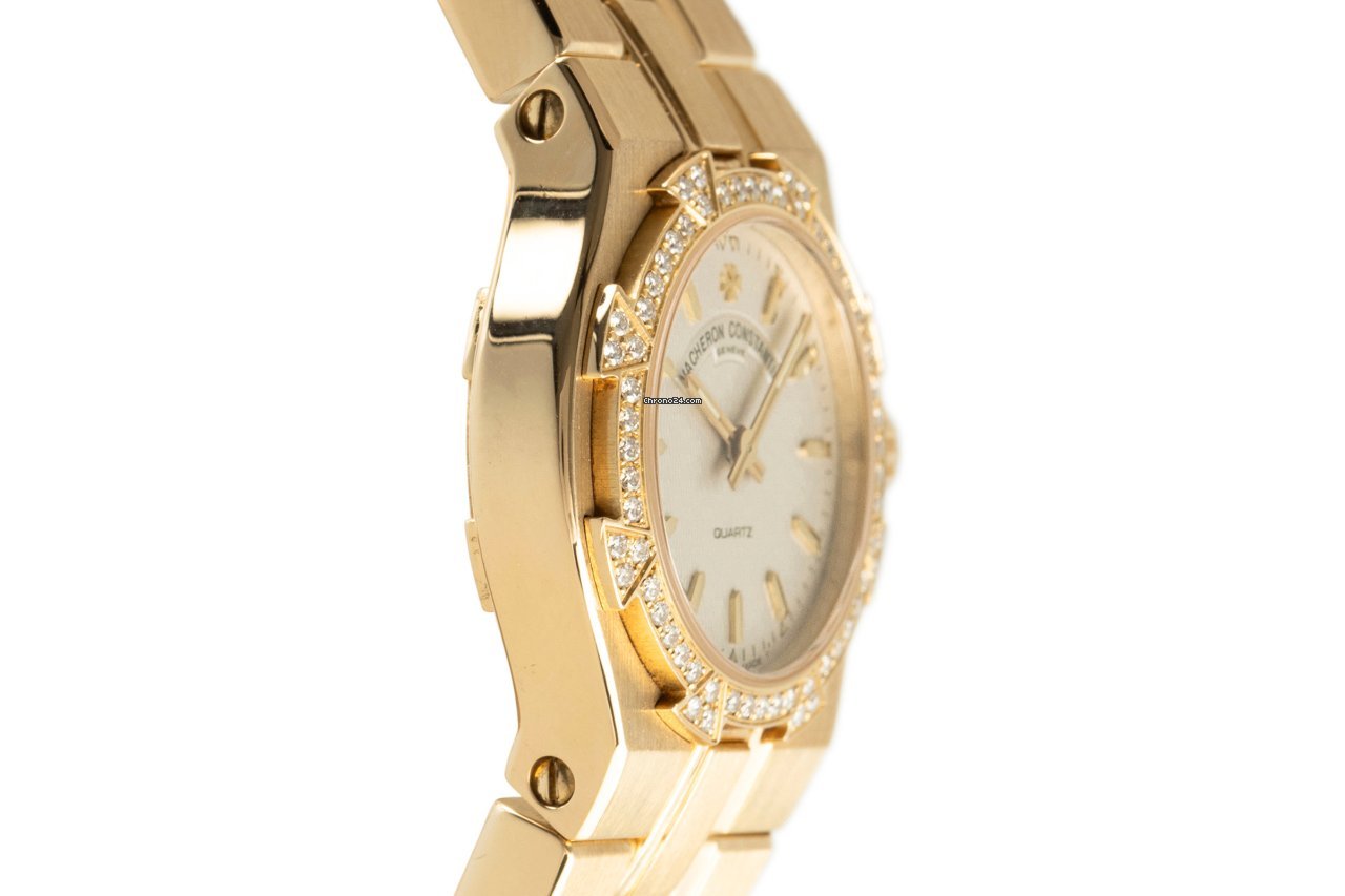IMG_9081 Vacheron Constantin Overseas Womens watch Quartz Yellow gold 12050 Replica 4