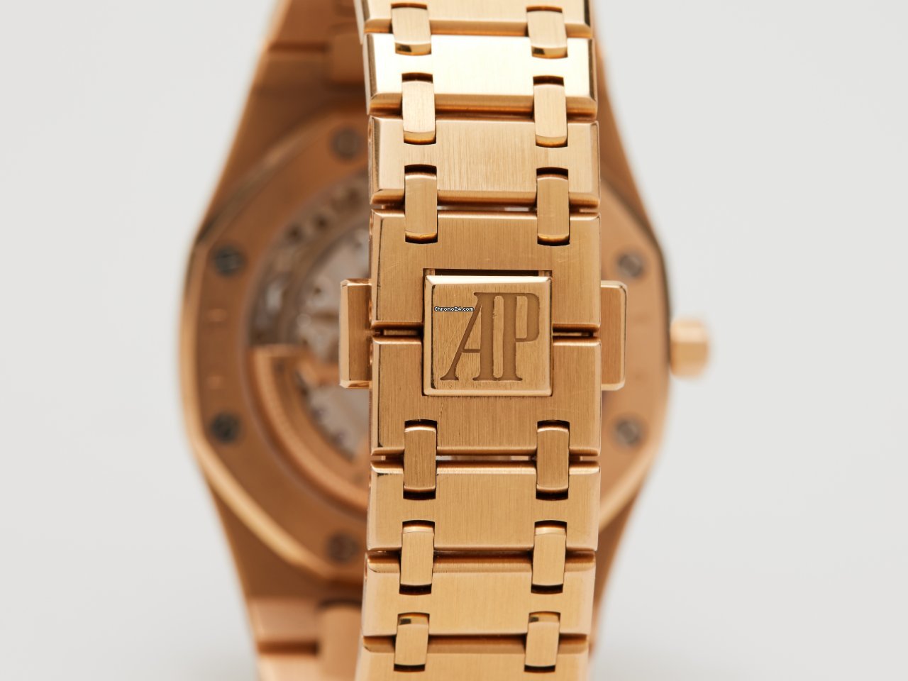 IMG_9081 Audemars Piguet Royal Oak Jumbo Mens watch Unisex Automatic Rose gold 15202OR.OO.1240OR.01 Replica 4