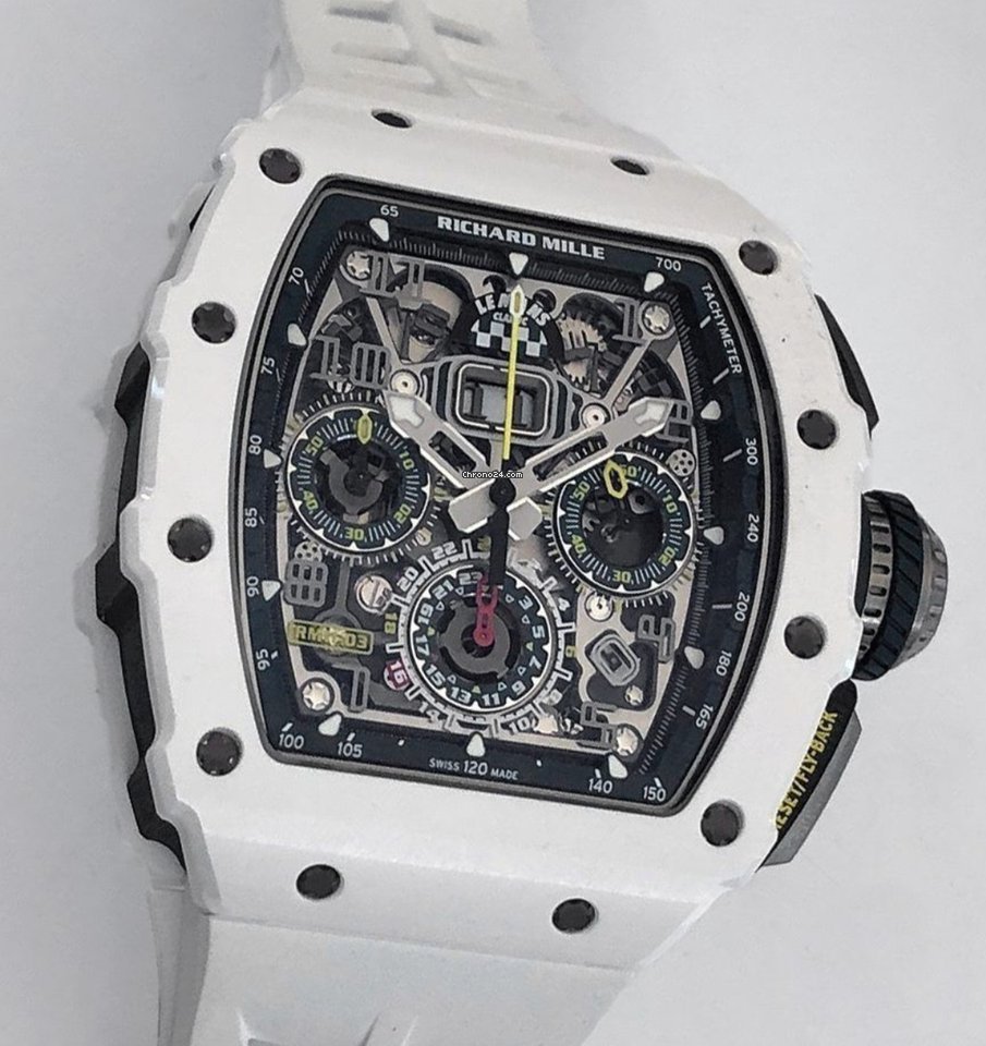 Richard Mille Mens watch Unisex Automatic Ceramic Richard Mille 11-03 LeMans Edition Replica 4