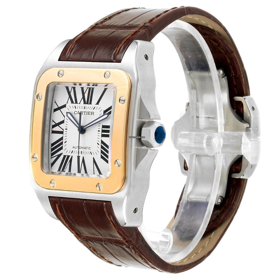 Cartier Santos 100 Mens watch Unisex Automatic Steel W20072X7 Replica 4