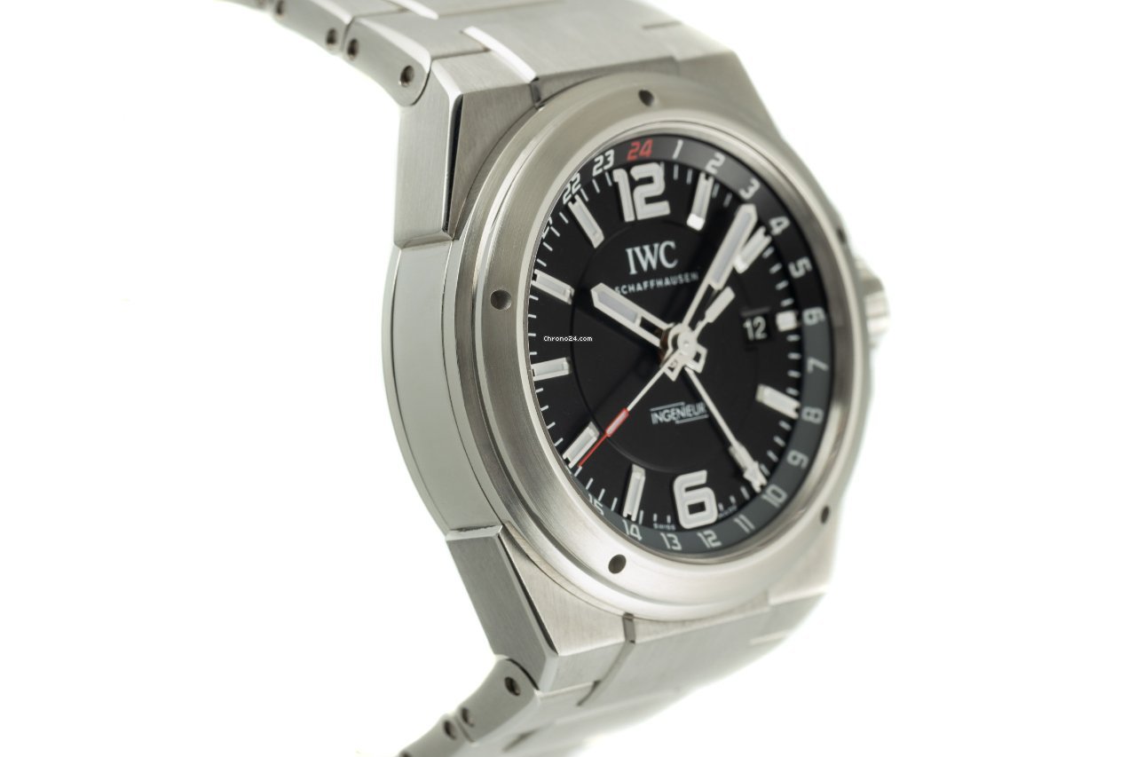 IWC Ingenieur Dual Time Mens watch Unisex Automatic Steel IW324402 Replica 4