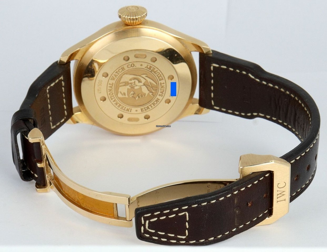 IWC Big Pilot Mens watch Unisex Automatic Rose gold IW500421 Replica 4