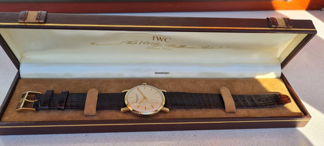 IMG_9081 IWC Mens watch Unisex Manual winding Yellow gold Gold Replica 4