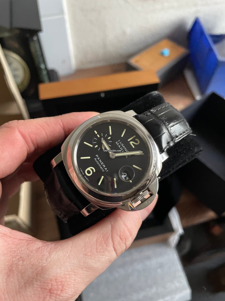 IMG_9081 Panerai Luminor Marina Automatic Mens watch Unisex Automatic Steel PAM 00104 Replica 4