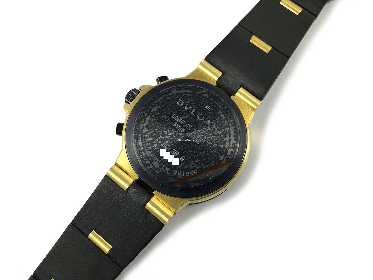 Bulgari Diagono Mens watch Unisex Automatic Yellow gold AC38G Replica 4
