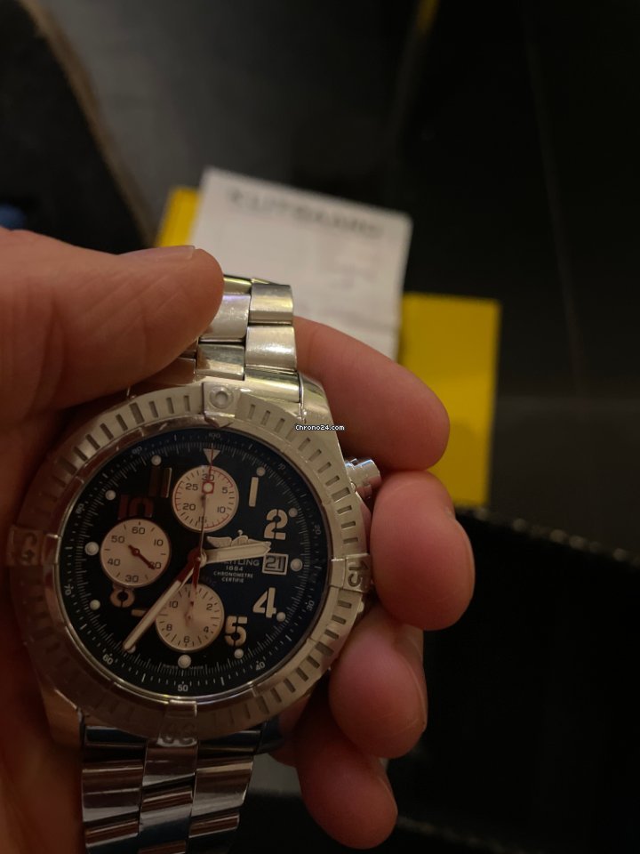 IMG_9081 Breitling Super Avenger II Mens watch Unisex Automatic Steel A1337111 C871-168A Replica 4