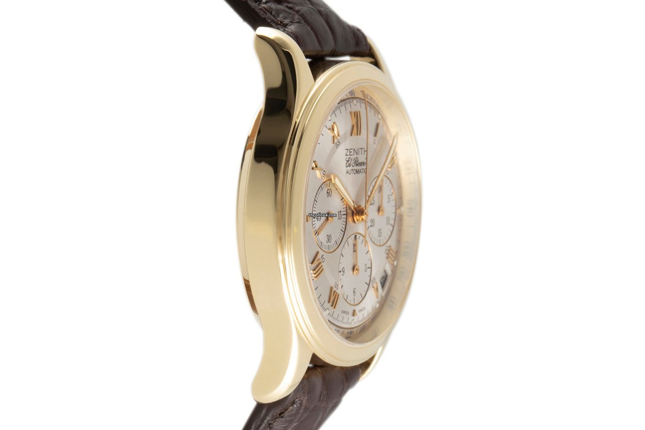 Zenith El Primero Chronograph Mens watch Unisex Automatic Yellow gold 30.0500.400 Replica 4