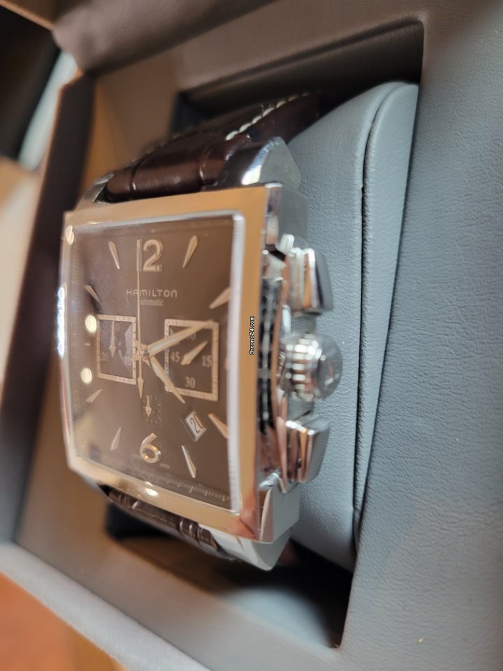 IMG_9081 Hamilton Jazzmaster Auto Chrono Mens watch Unisex Automatic Steel H32666535 Replica 4