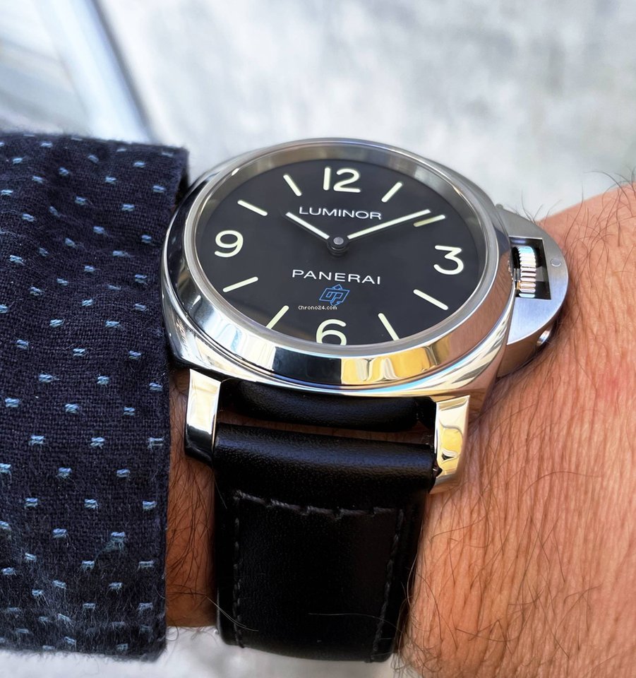 IMG_9081 Panerai Luminor Base Logo Mens watch Unisex Manual winding Steel PAM 00774 Replica 4