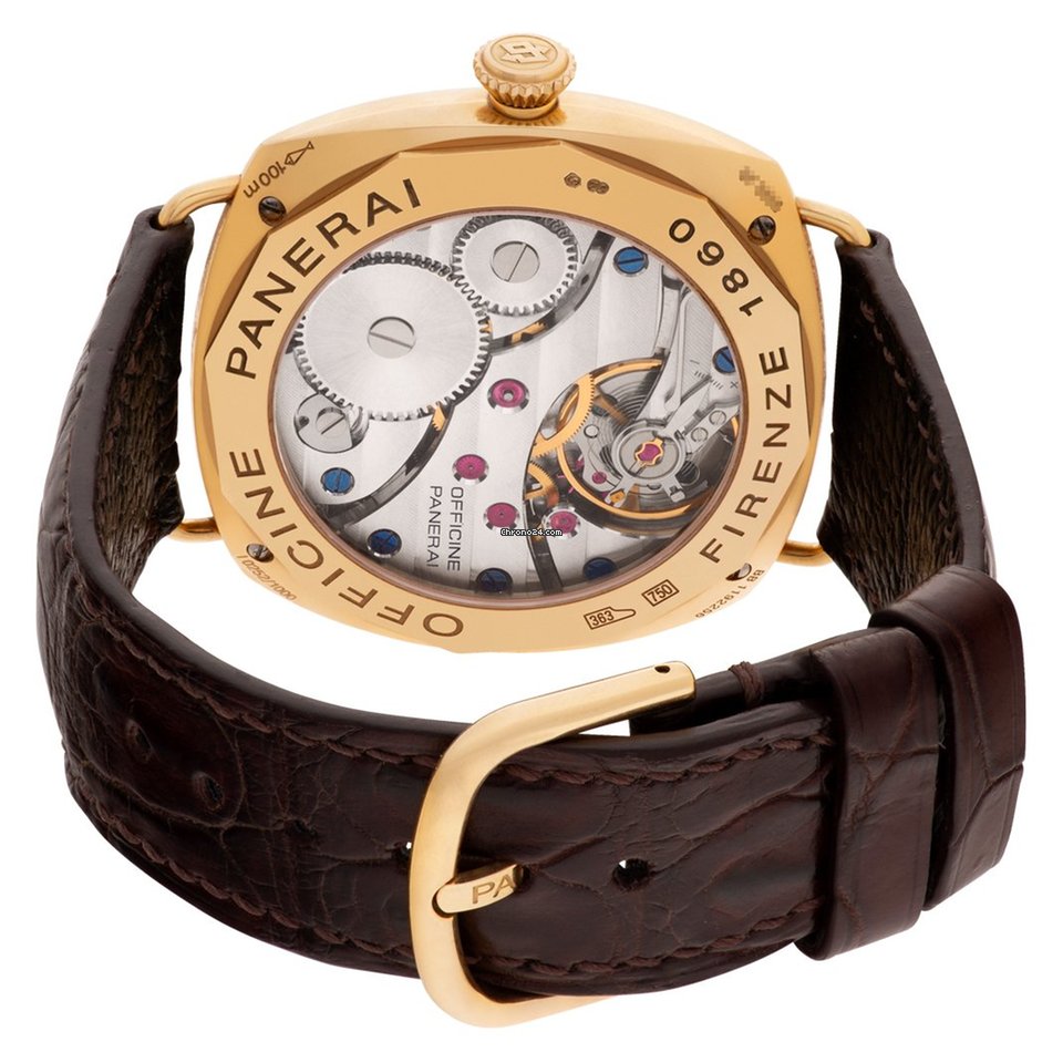 IMG_9081 Panerai Radiomir Manual winding Rose gold PAM 231 Replica 4