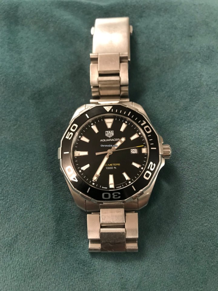 TAG Heuer Aquaracer Mens watch Unisex Quartz Steel WAY101A.BA0746 Replica 4