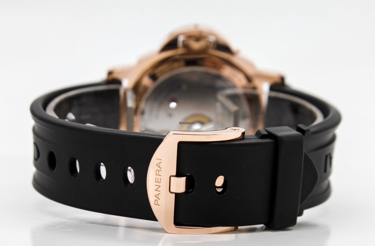 IMG_9081 Panerai Luminor Marina 8 Days Mens watch Unisex Manual winding Red gold PAM 00511 Replica 4