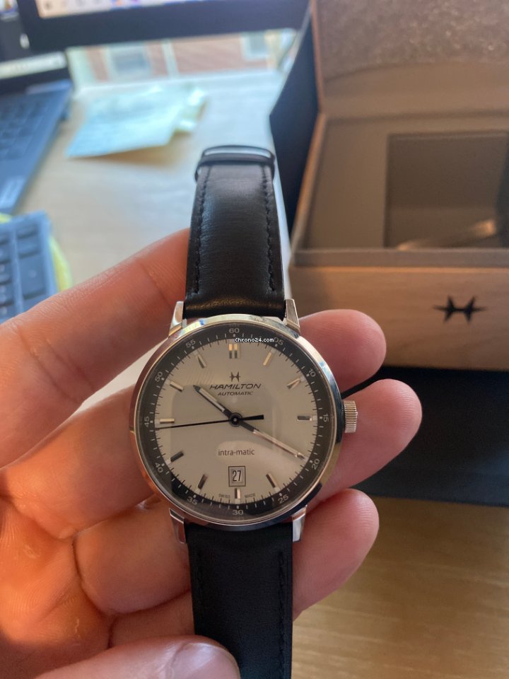 IMG_9081 Hamilton Intra-Matic Mens watch Unisex Automatic Steel H38425720 Replica 4