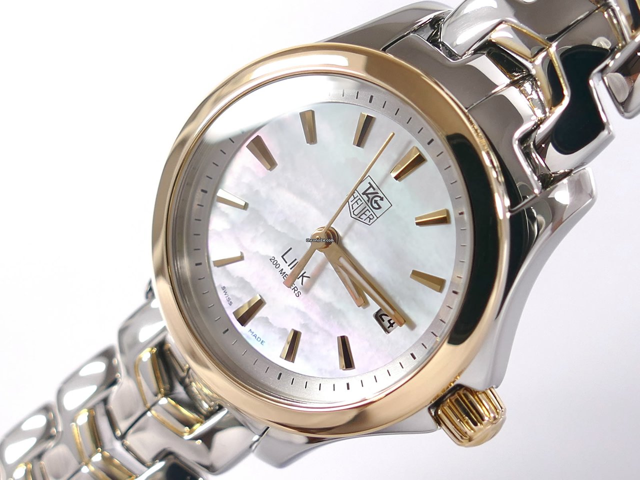 TAG Heuer Link Lady Womens watch Quartz Gold Steel WJF1352.BB0581 Replica 4