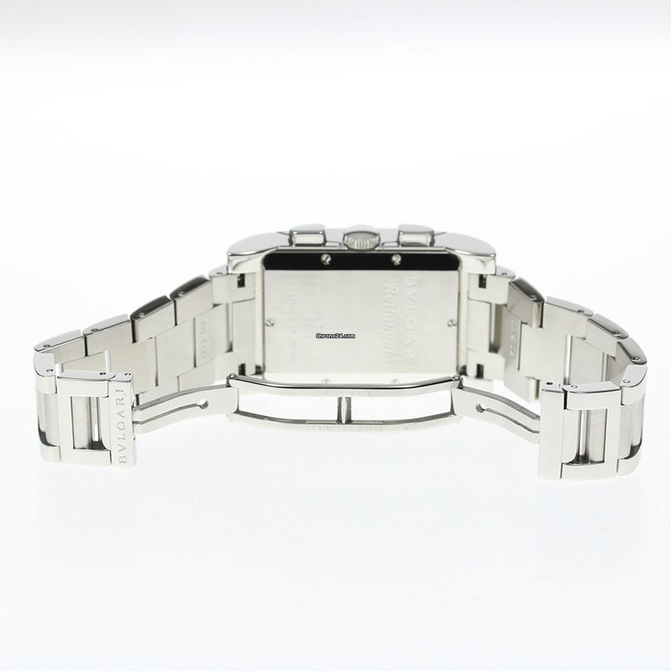 IMG_9081 Bulgari Rettangolo Mens watch Unisex Quartz Steel RTC49S Replica 4