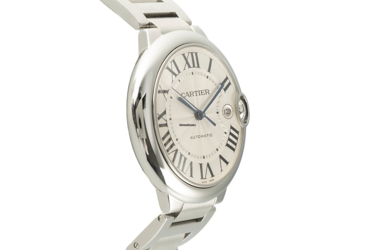 IMG_9081 Cartier Ballon Bleu 42mm Mens watch Unisex Automatic Steel 3001 Replica 4