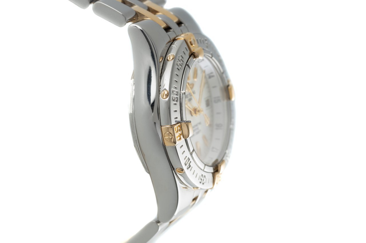 IMG_9081 Breitling Starliner Womens watch Quartz Gold Steel B71340 Replica 4