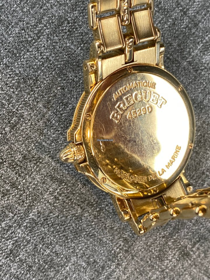 IMG_9081 Breguet Marine Mens watch Unisex Yellow gold 3400 Replica 4
