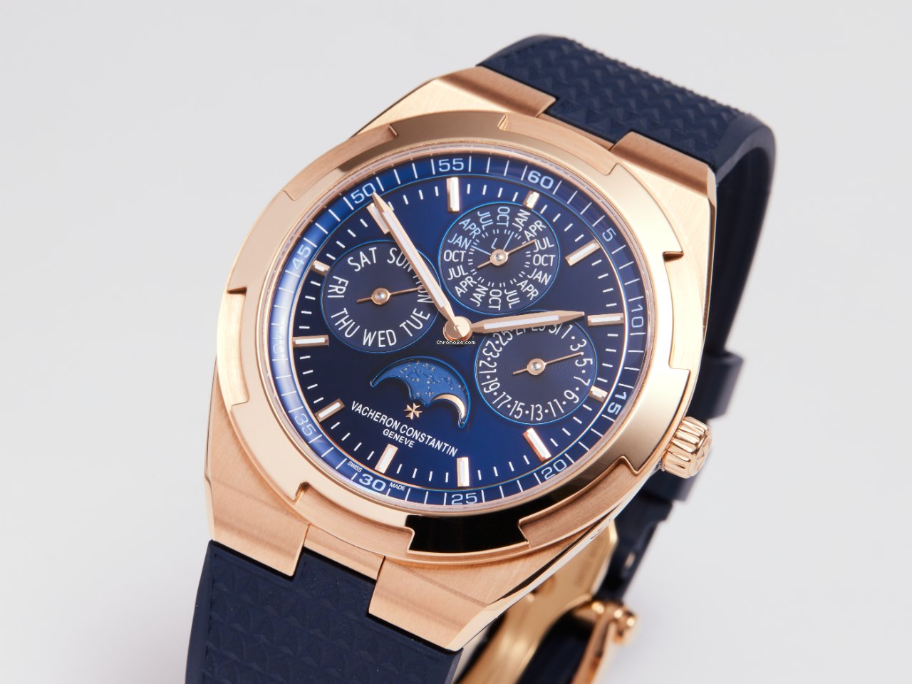 IMG_9081 Vacheron Constantin Overseas Mens watch Unisex Automatic Rose gold 4300V 000R-B509 Replica 4