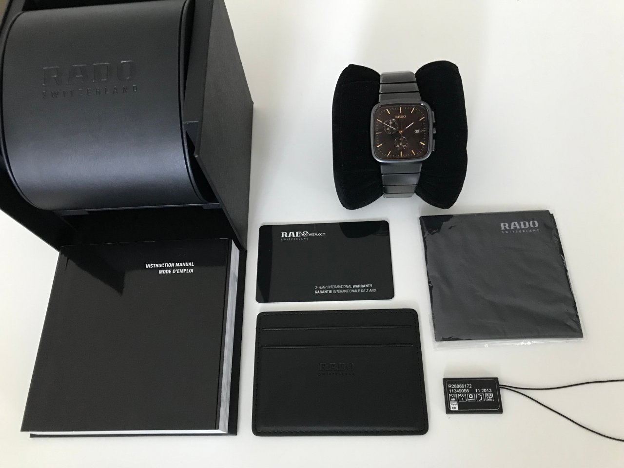 IMG_9081 Rado r5.5 Mens watch Unisex Quartz Ceramic R28886172 Replica 4