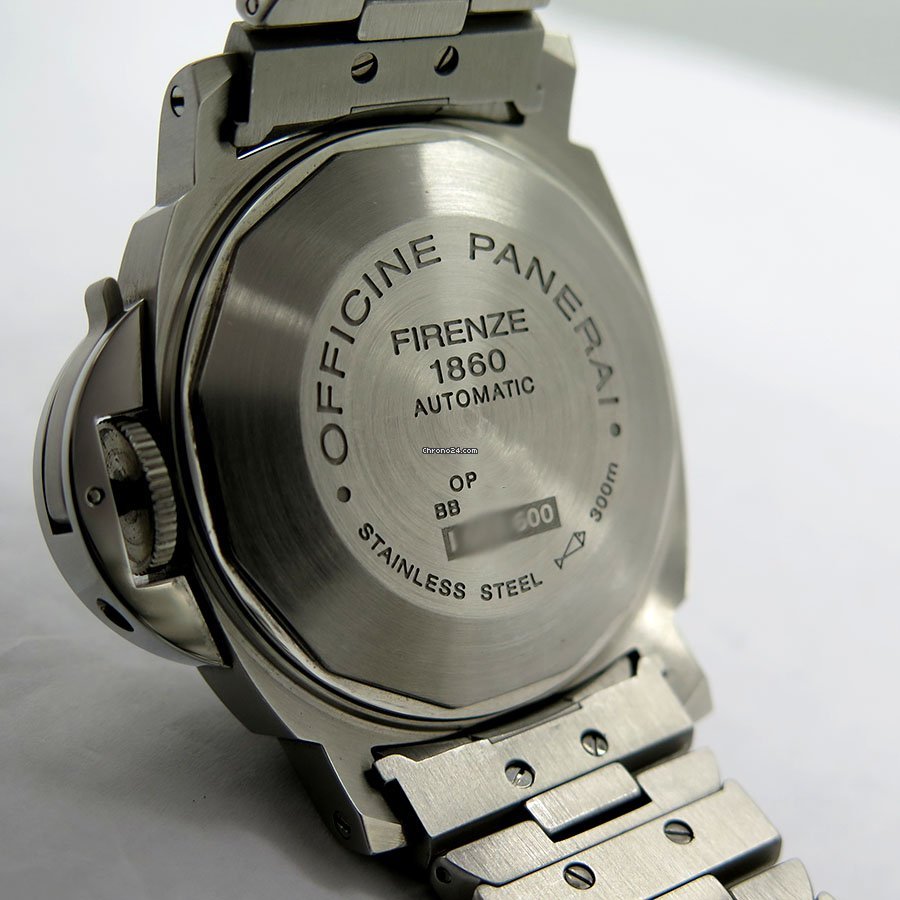 IMG_9081 Panerai Luminor Marina Automatic Mens watch Unisex Automatic Steel PAM 51 Replica 4