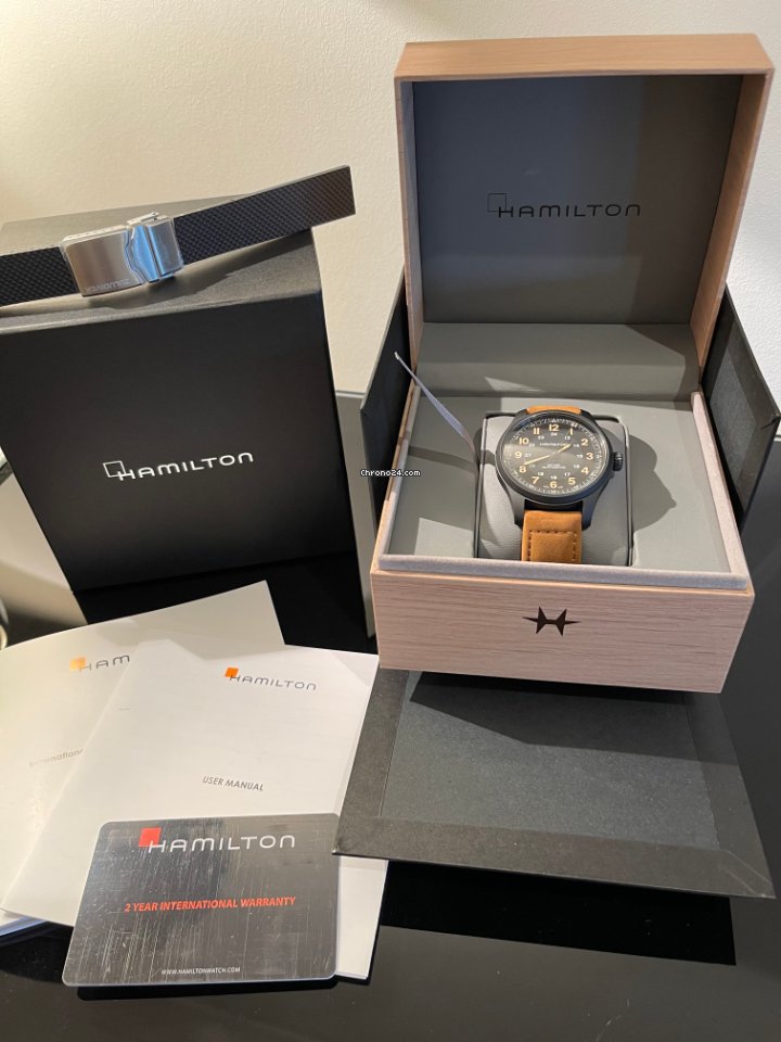 IMG_9081 Hamilton Khaki Field Titanium Mens watch Unisex Automatic Titanium H70665533 Replica 4
