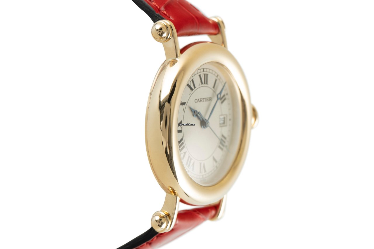 IMG_9081 Cartier Diabolo Womens watch Quartz Yellow gold 14200 Replica 4