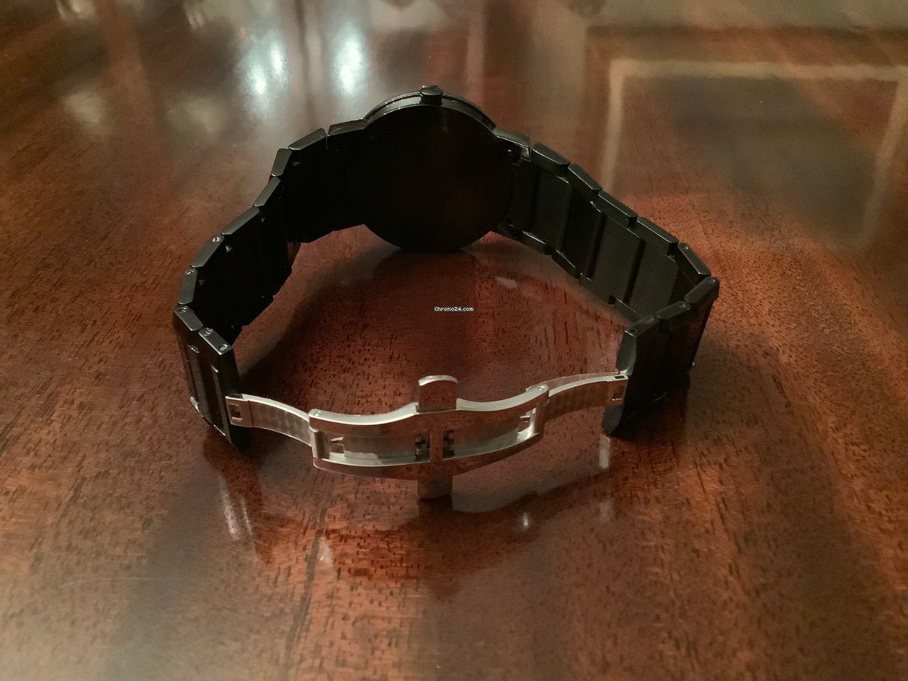 IMG_9081 Movado Sapphire Mens watch Unisex Quartz Steel 0606882 Replica 4
