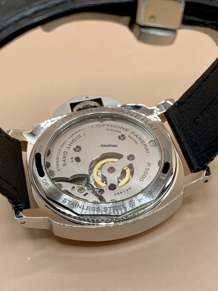IMG_9081 Panerai Luminor Base 8 Days Mens watch Unisex Manual winding Steel PAM 560 Replica 4