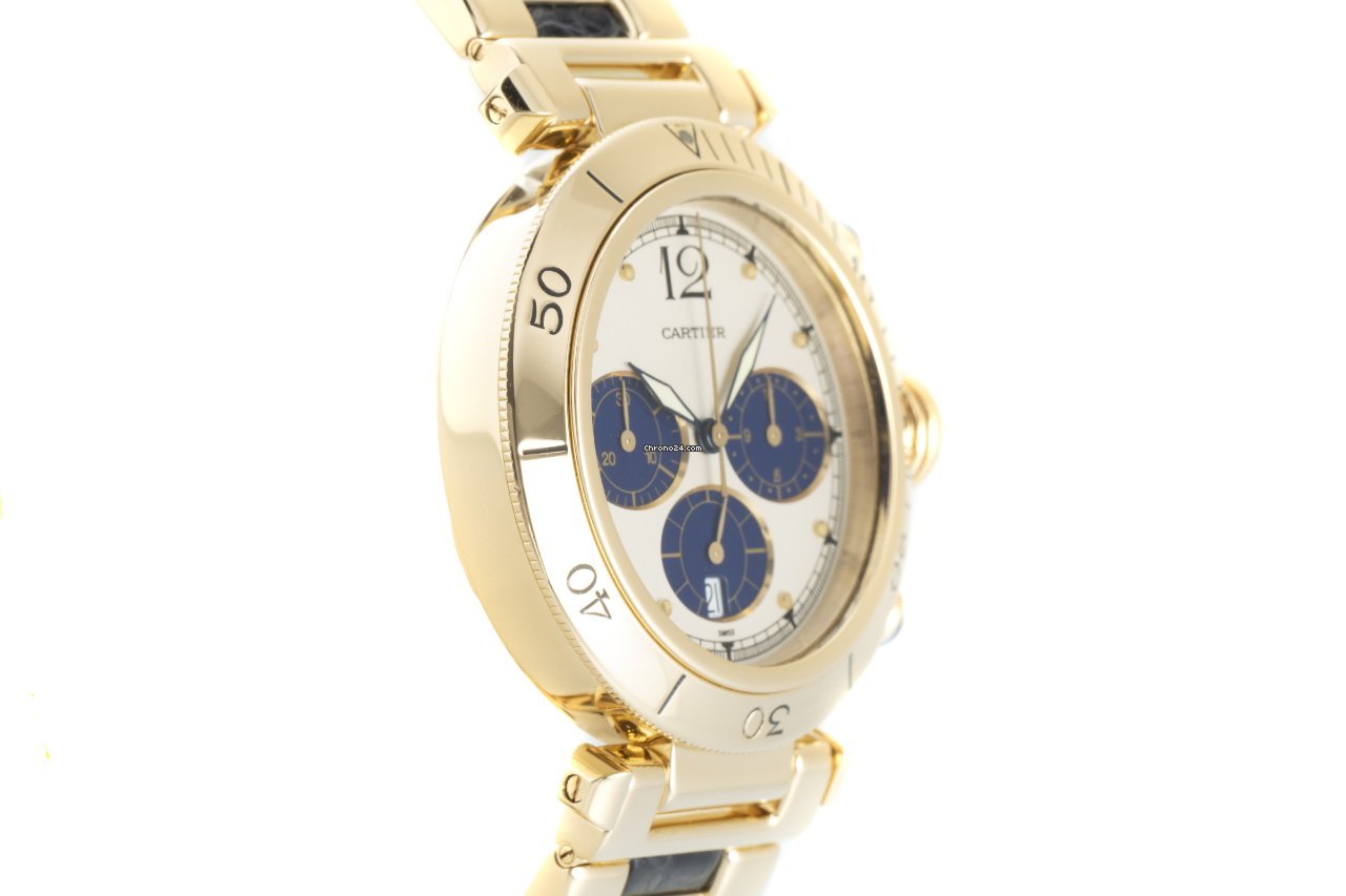 IMG_9081 Cartier Pasha Mens watch Unisex Quartz Yellow gold 30009 Replica 4