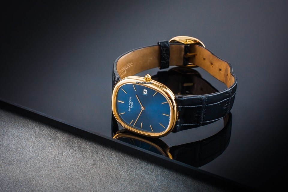 IMG_9081 Patek Philippe Golden Ellipse Mens watch Unisex Quartz Yellow gold 3747 Replica 4