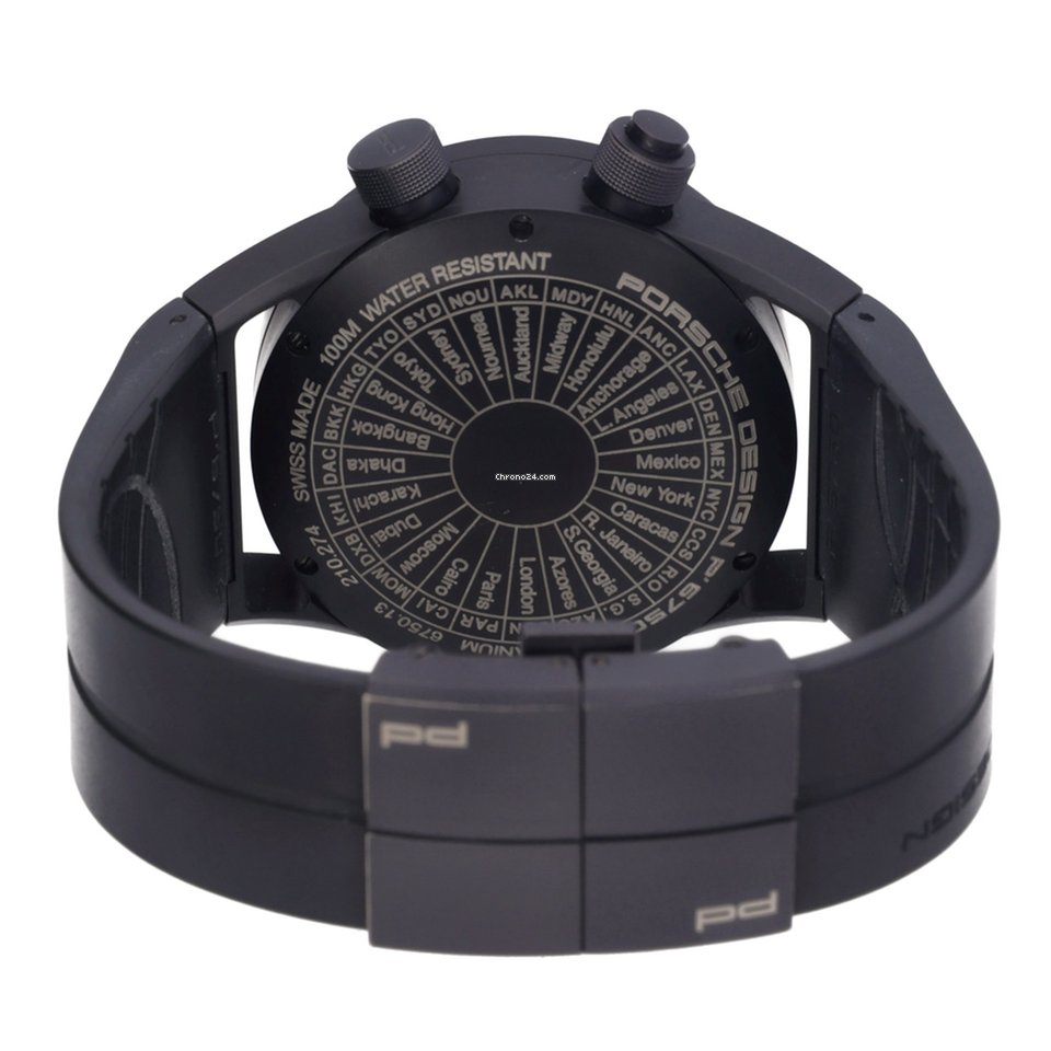 Porsche Design Worldtimer Mens watch Unisex Automatic Titanium 6750.13.44.1180 Replica 4