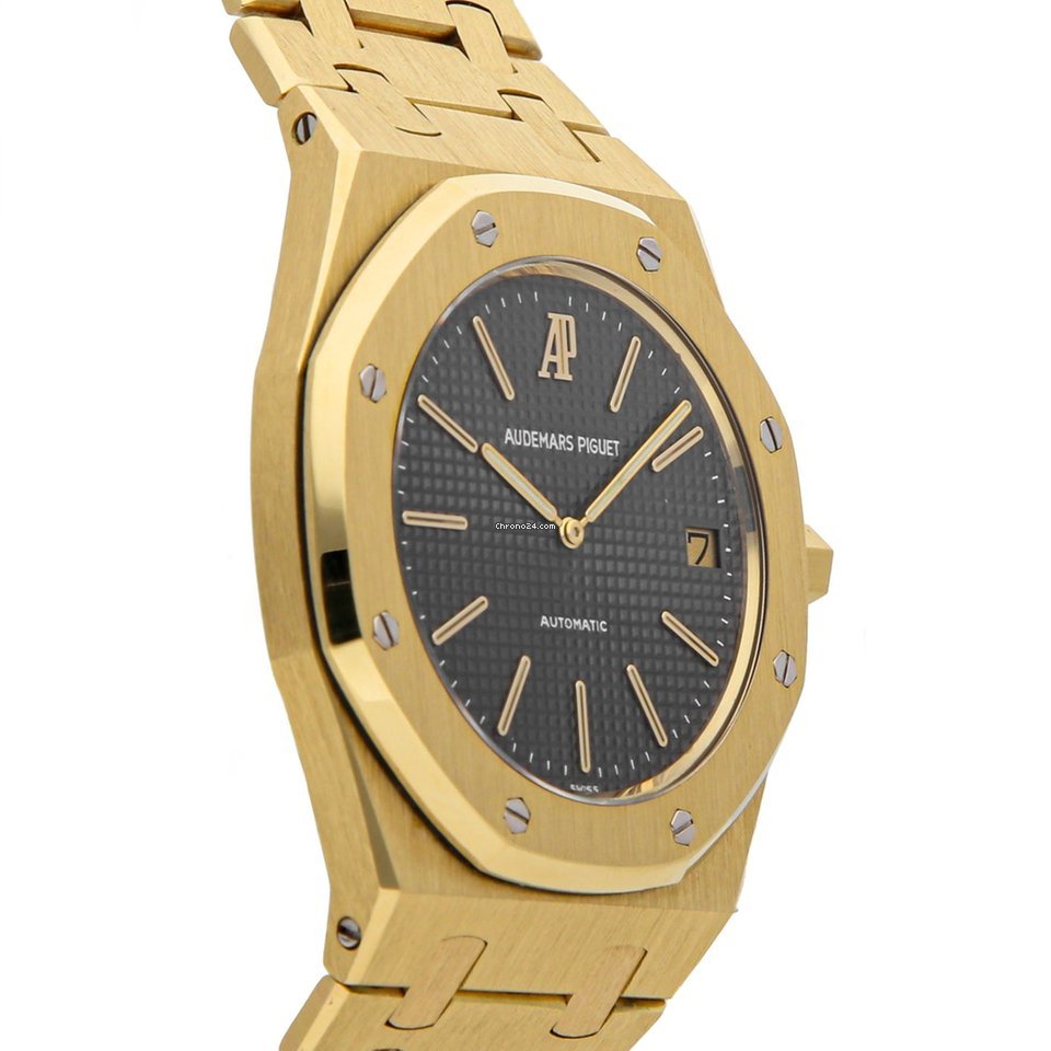 IMG_9081 Audemars Piguet Royal Oak Jumbo Mens watch Unisex Automatic Yellow gold 5402BA Replica 4
