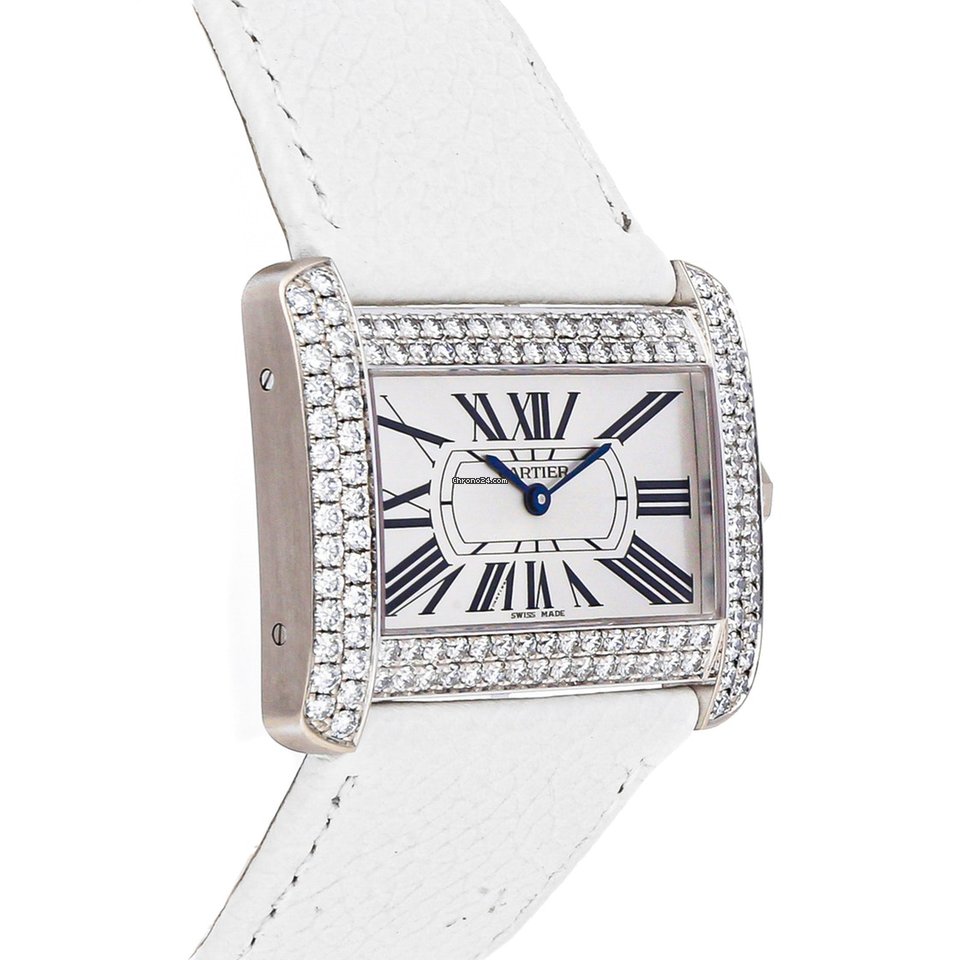 Cartier Tank Divan Womens watch Quartz White gold WA301356 Replica 4