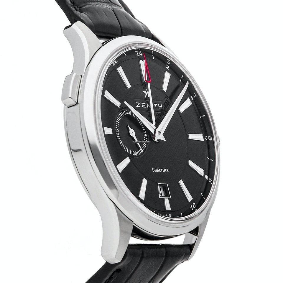 IMG_9081 Zenith Elite Dual Time Mens watch Unisex Automatic Steel 03.2130.682 22.C493 Replica 4