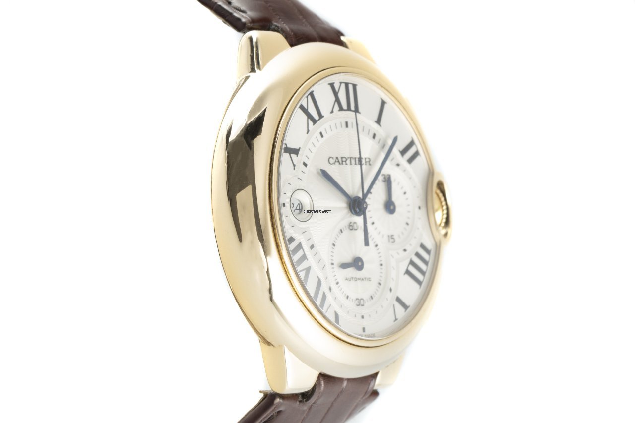 IMG_9081 Cartier Ballon Bleu 44mm Mens watch Unisex Automatic Yellow gold W6920009 Replica 4