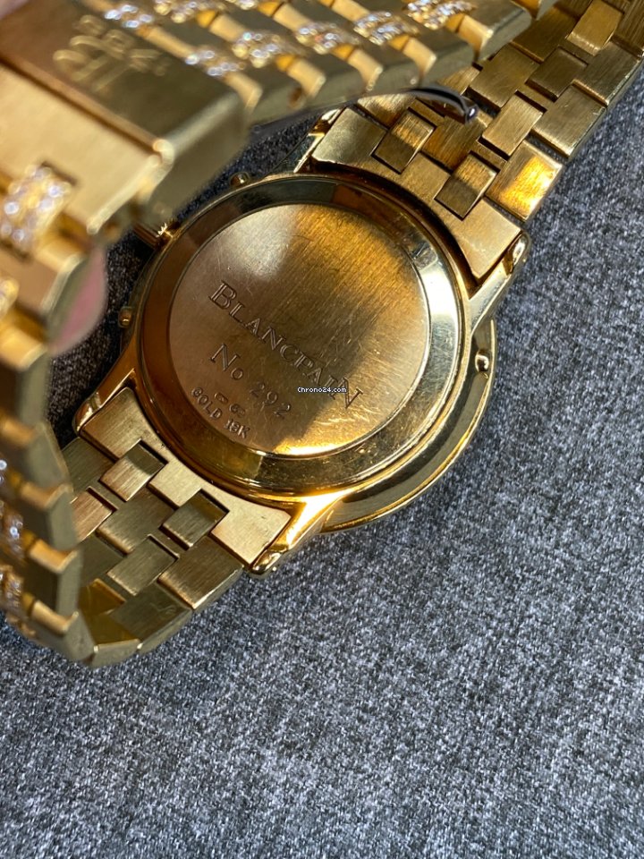 IMG_9081 Blancpain Womens watch Automatic Yellow gold 5395 Replica 4