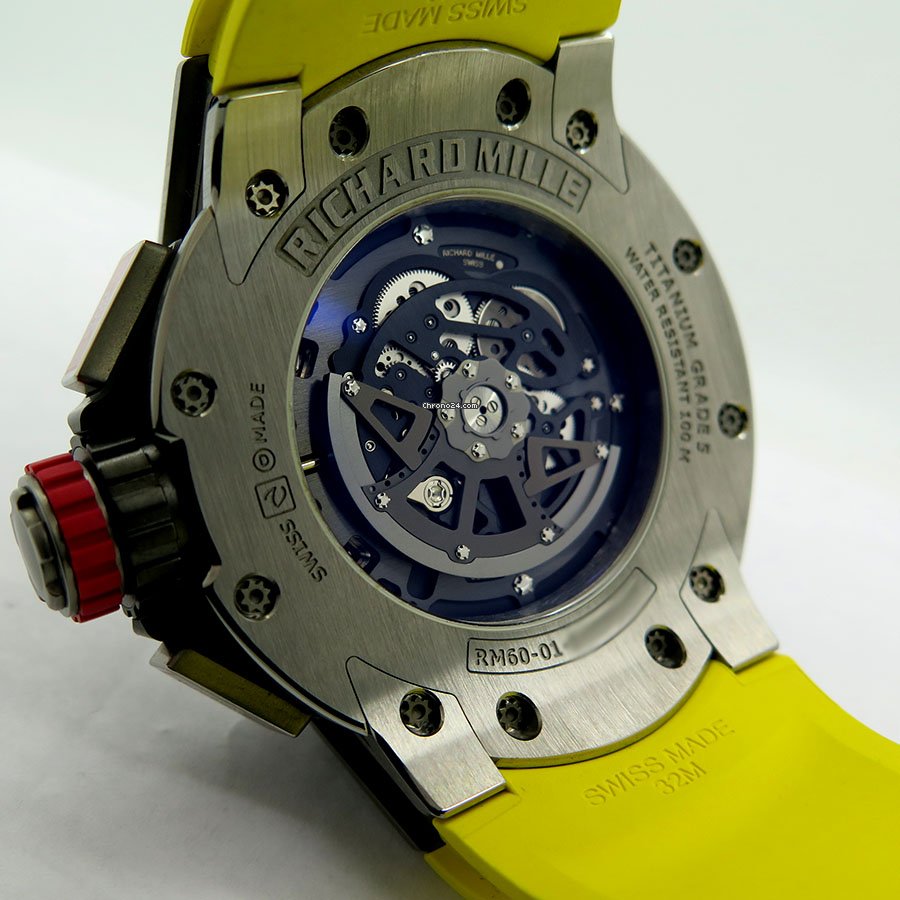 IMG_9081 Richard Mille Mens watch Unisex Automatic Titanium RM060 Replica 4