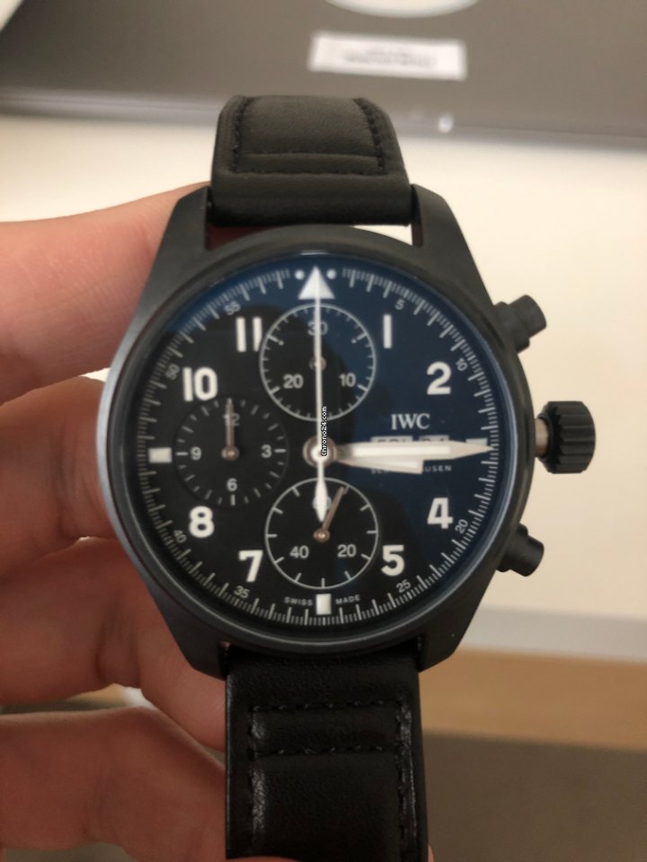 IWC Pilot Chronograph Mens watch Unisex Automatic Ceramic IW387905 Replica 4