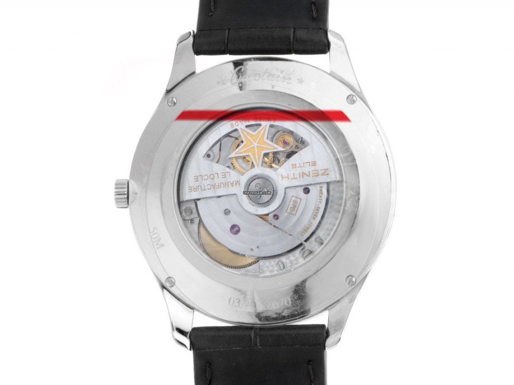 Zenith Captain Central Second Mens watch Unisex Automatic Steel 03.2020.670 01.C498 Replica 4