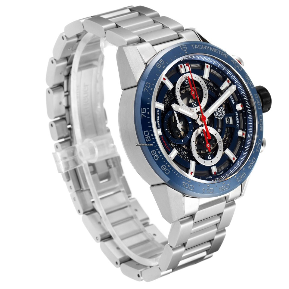 IMG_9081 TAG Heuer Carrera Calibre HEUER 01 Mens watch Unisex Automatic Steel CAR201T.BA0766 Replica 4