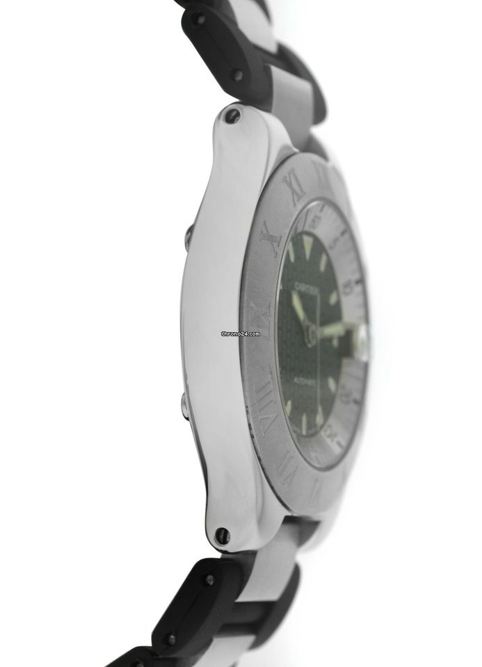 IMG_9081 Cartier 21 Must de Cartier Mens watch Unisex Automatic Steel 2427 Replica 4