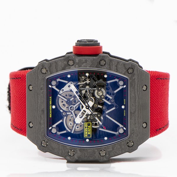 IMG_9081 Richard Mille RM 035 Mens watch Unisex Manual winding Carbon RM035-01 Replica 4