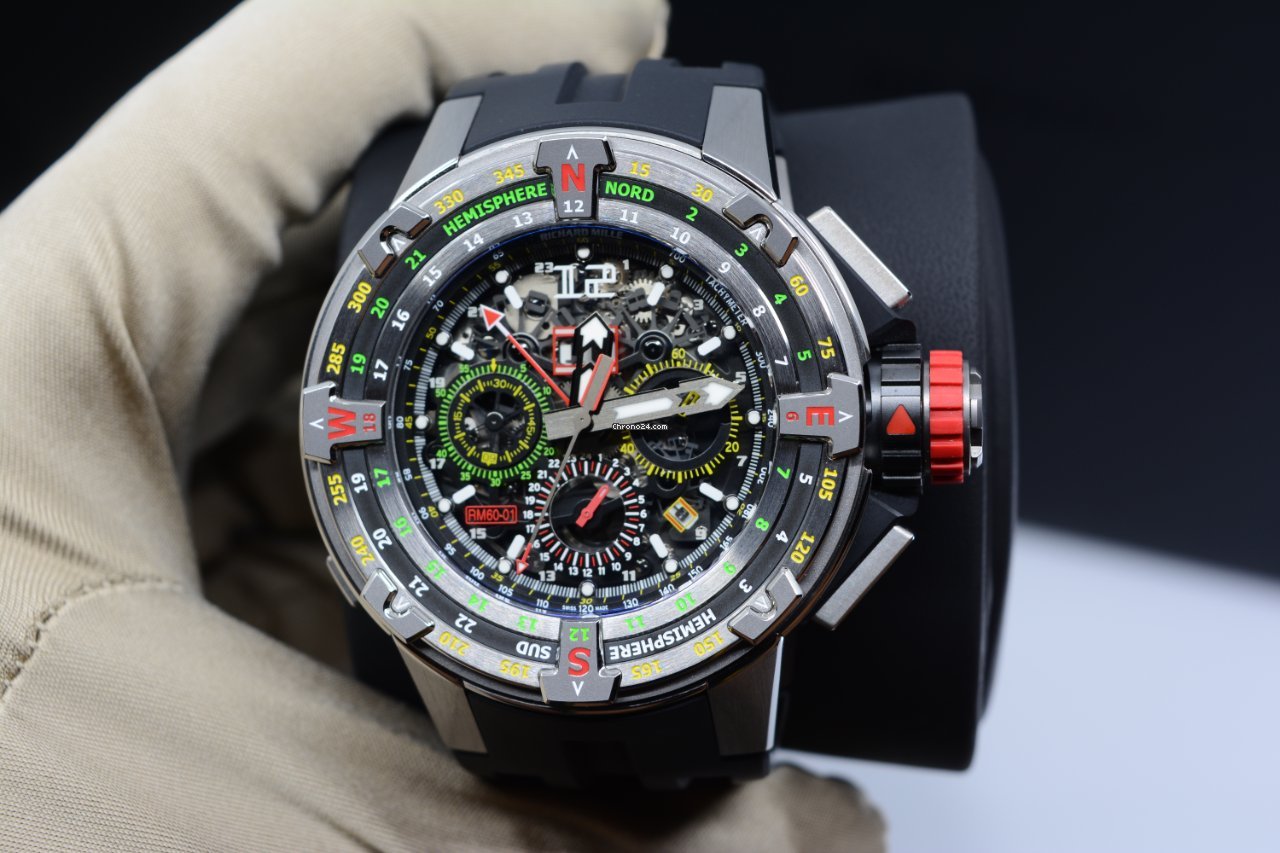 IMG_9081 Richard Mille Mens watch Unisex Automatic Titanium RM 60-01 Replica 4